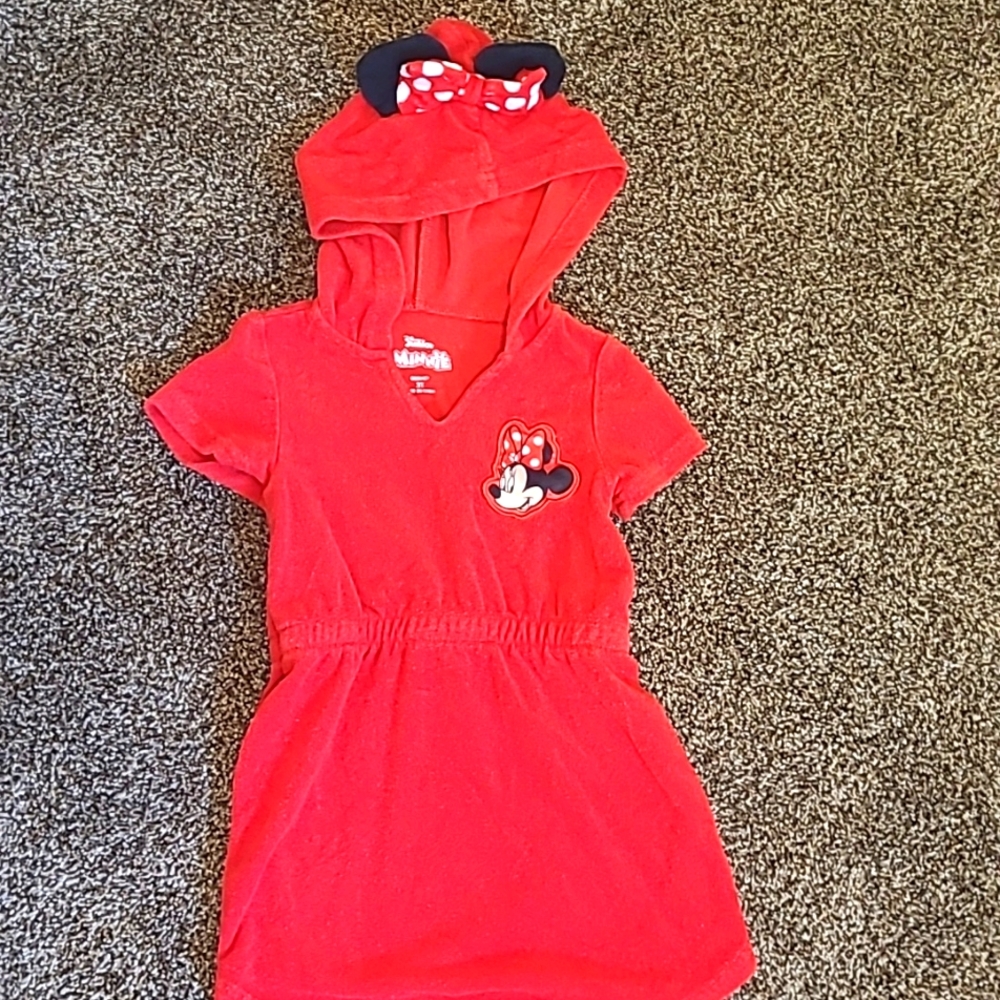 Kids 3T Cover up, Bath Robe Minne Mouse